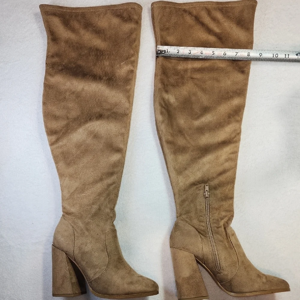 Jessica Simpson Tan Over-the-Knee Boots